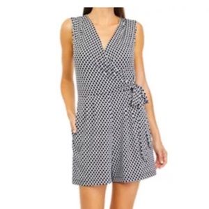 Emma & Michelle black and white shorts romper